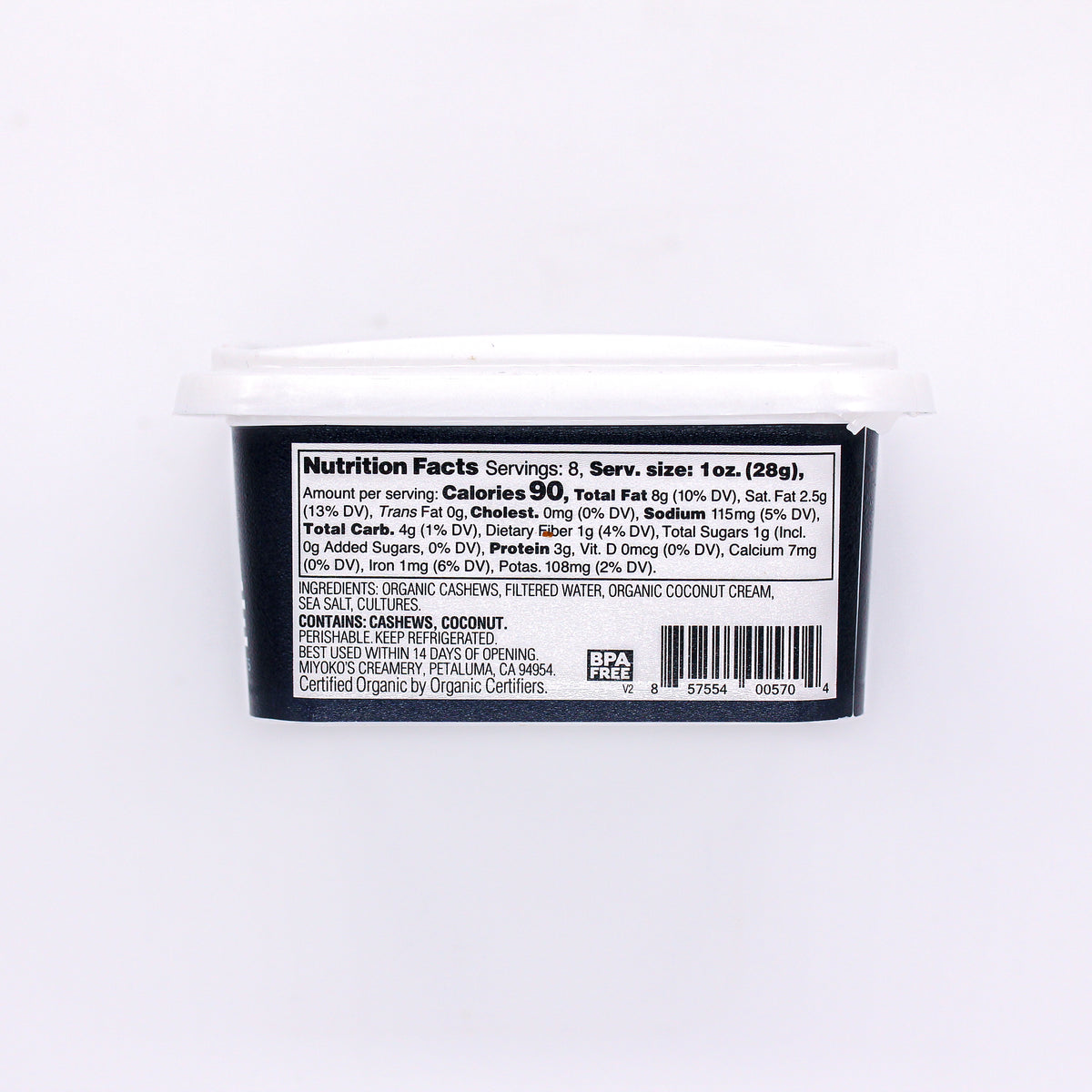 Miyokos Cream Cheese Plainly Classic