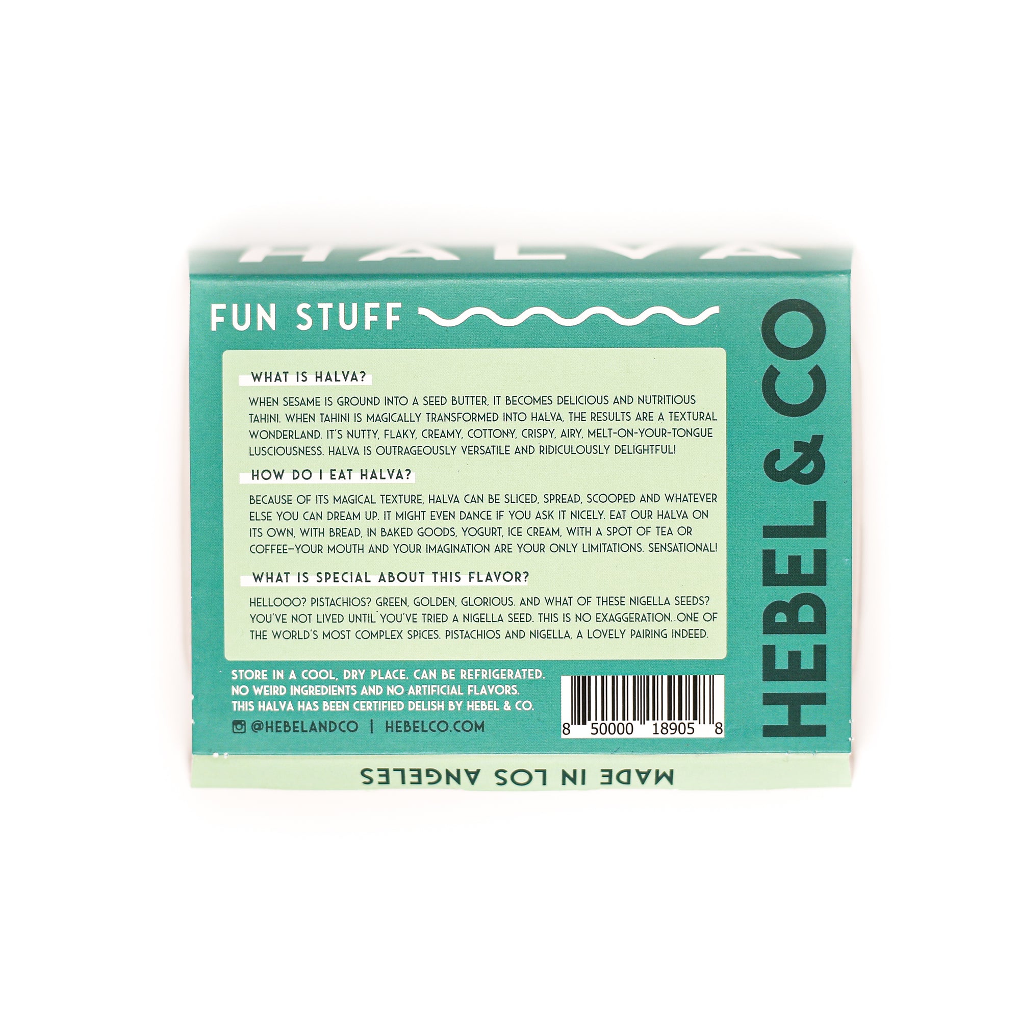 Hebel & Co Halva Pistachio Nigella