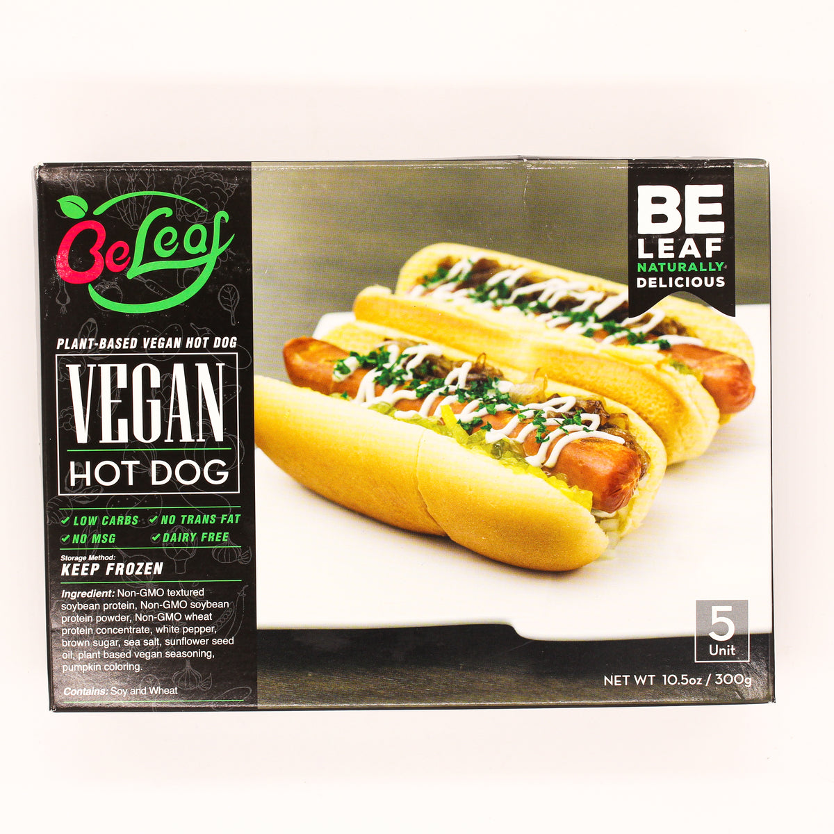 BeLeaf Vegan Hot Dogs 5 Pack
