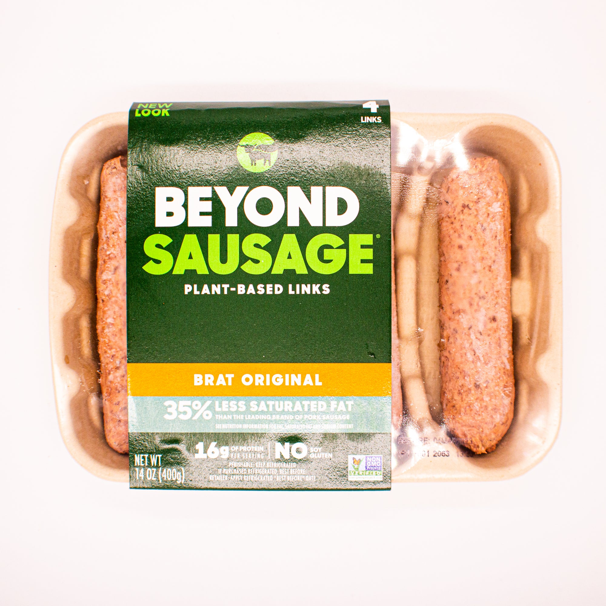 Beyond Meat Sausage Plant Based Brat Original Vegan 14 oz