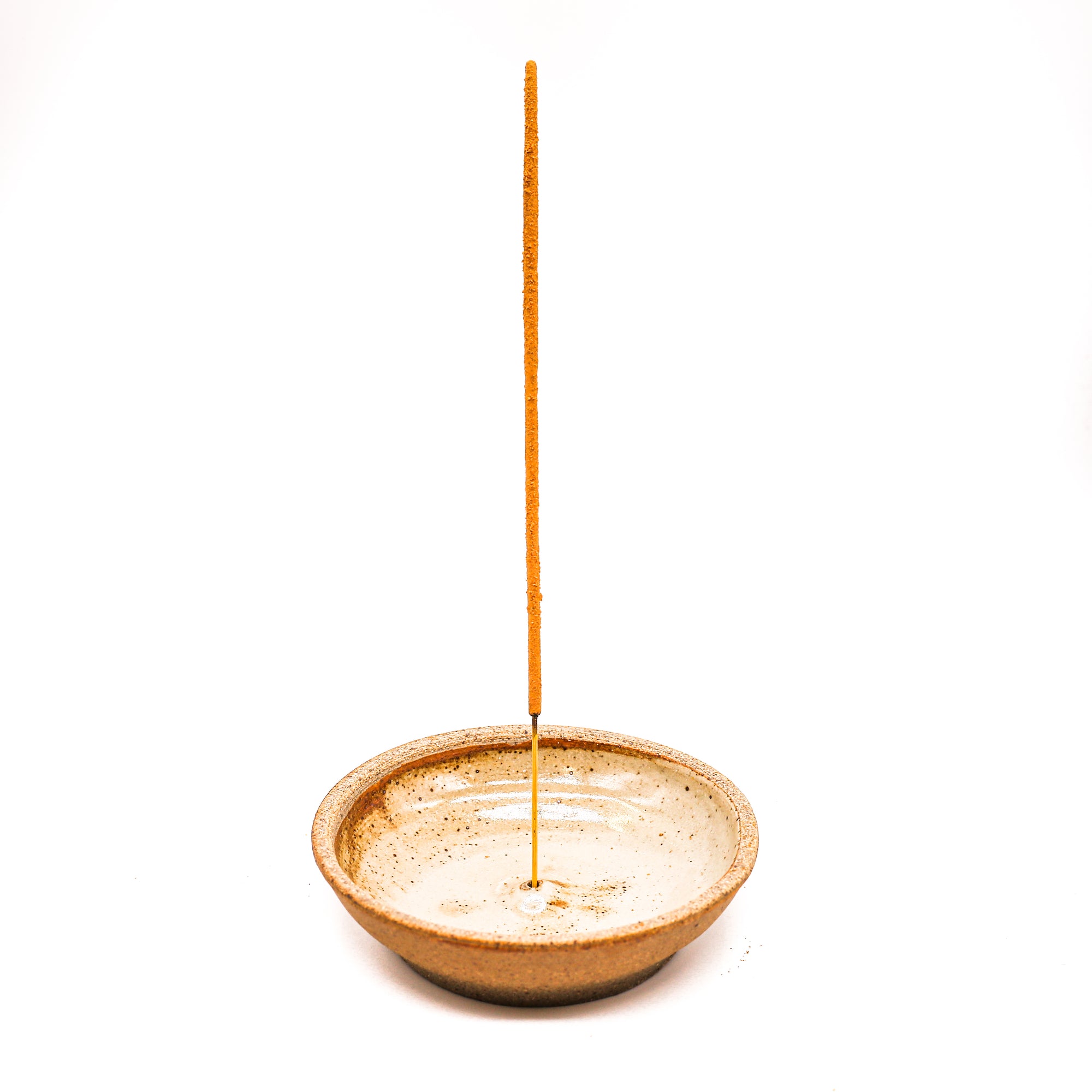 Incausa Stoneware Incense Burner Piker White