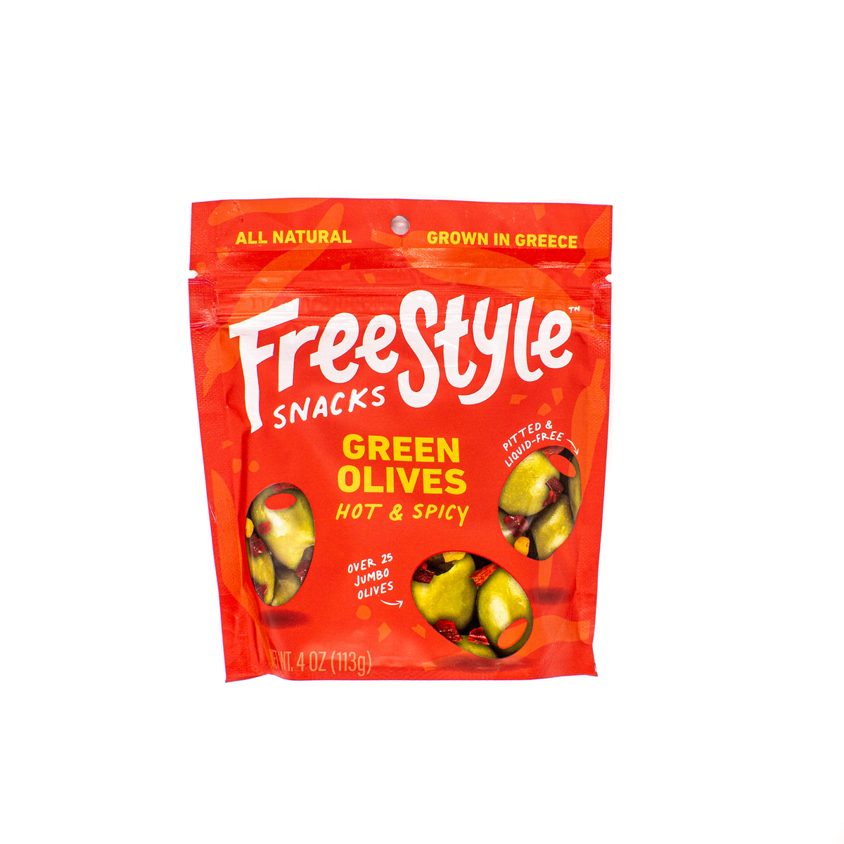 Freestyle Green Olives Hot &amp; Spicy