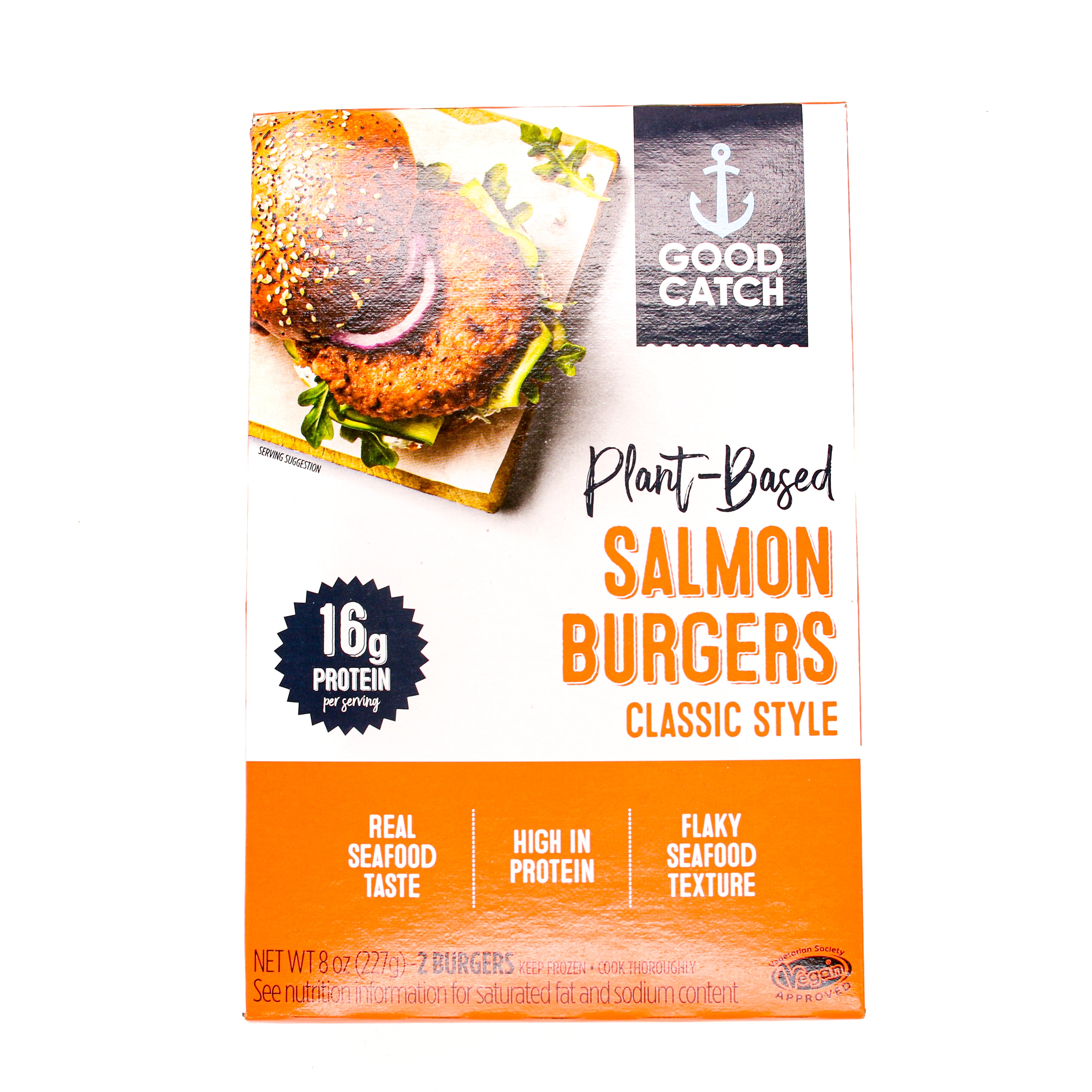 Plant-Based Salmon Burgers, 8 oz, Good Catch