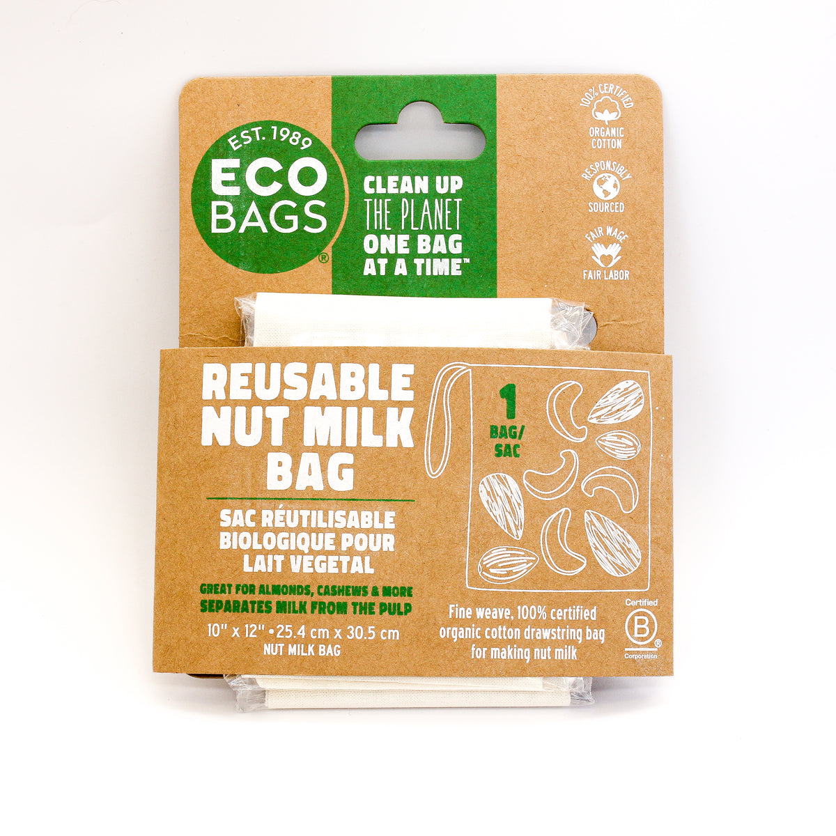 Eco-Bag Organic Cotton Nut Milk Bag