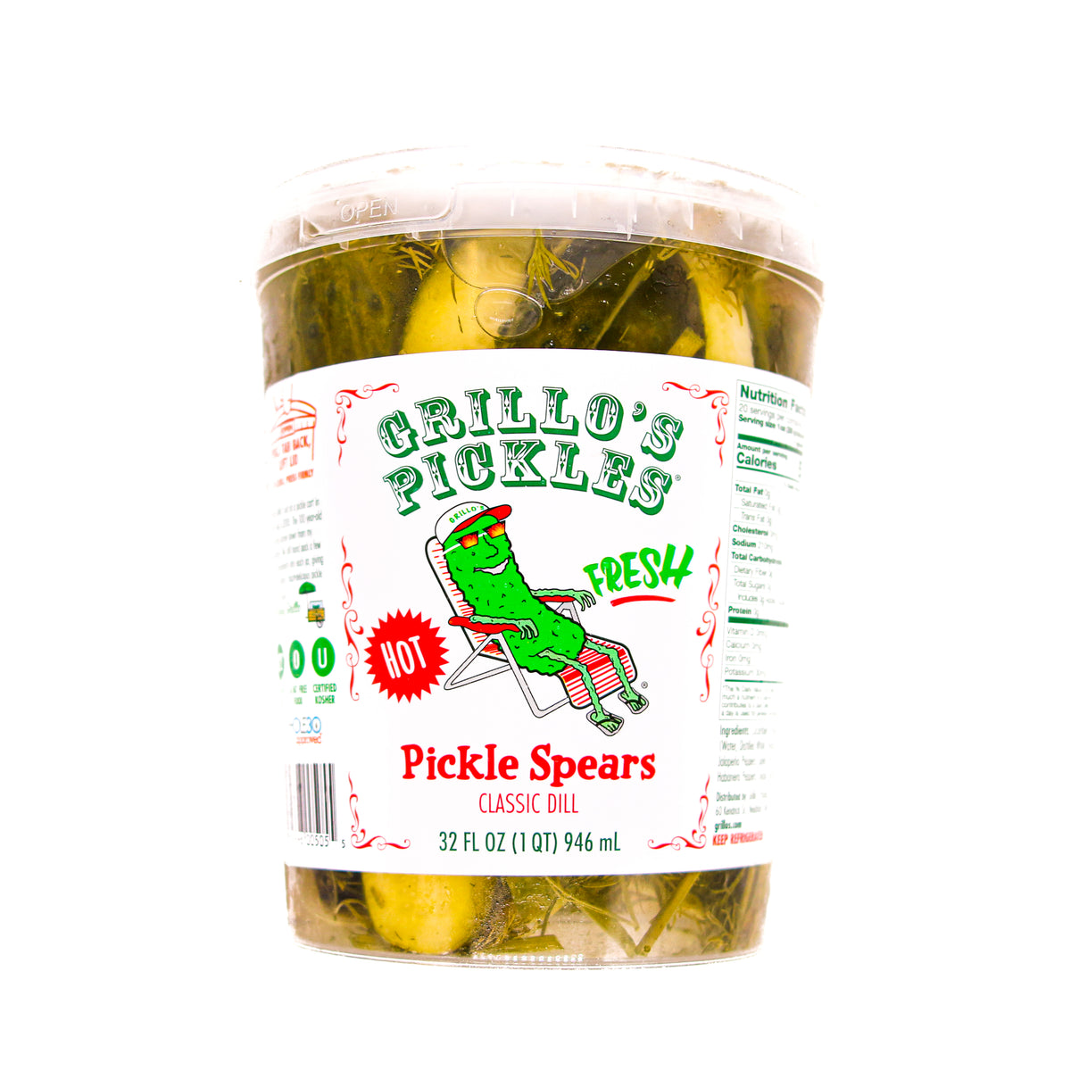 Grillos Hot Italian Pickle Spears