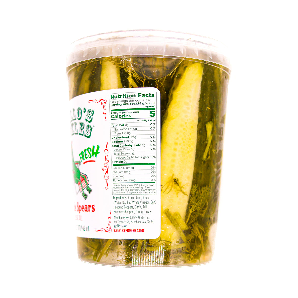 Grillos Hot Italian Pickle Spears