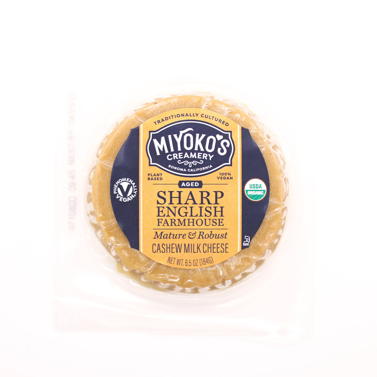 Miyokos Cheese Sharp English Farmhouse