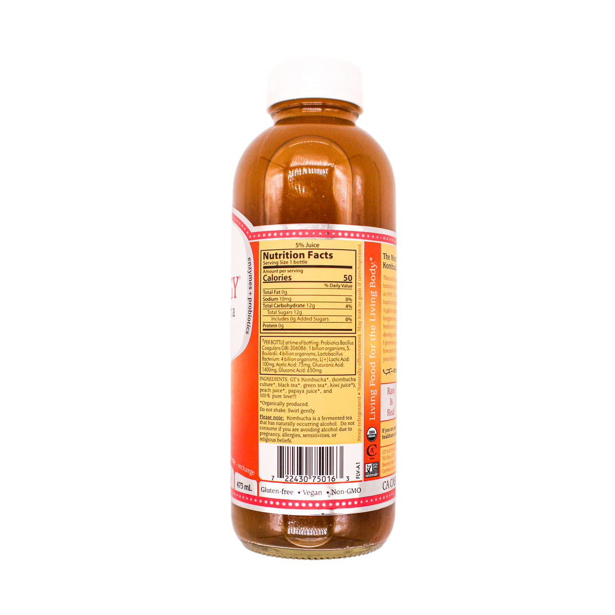 GTs Kombucha Peach Paradise