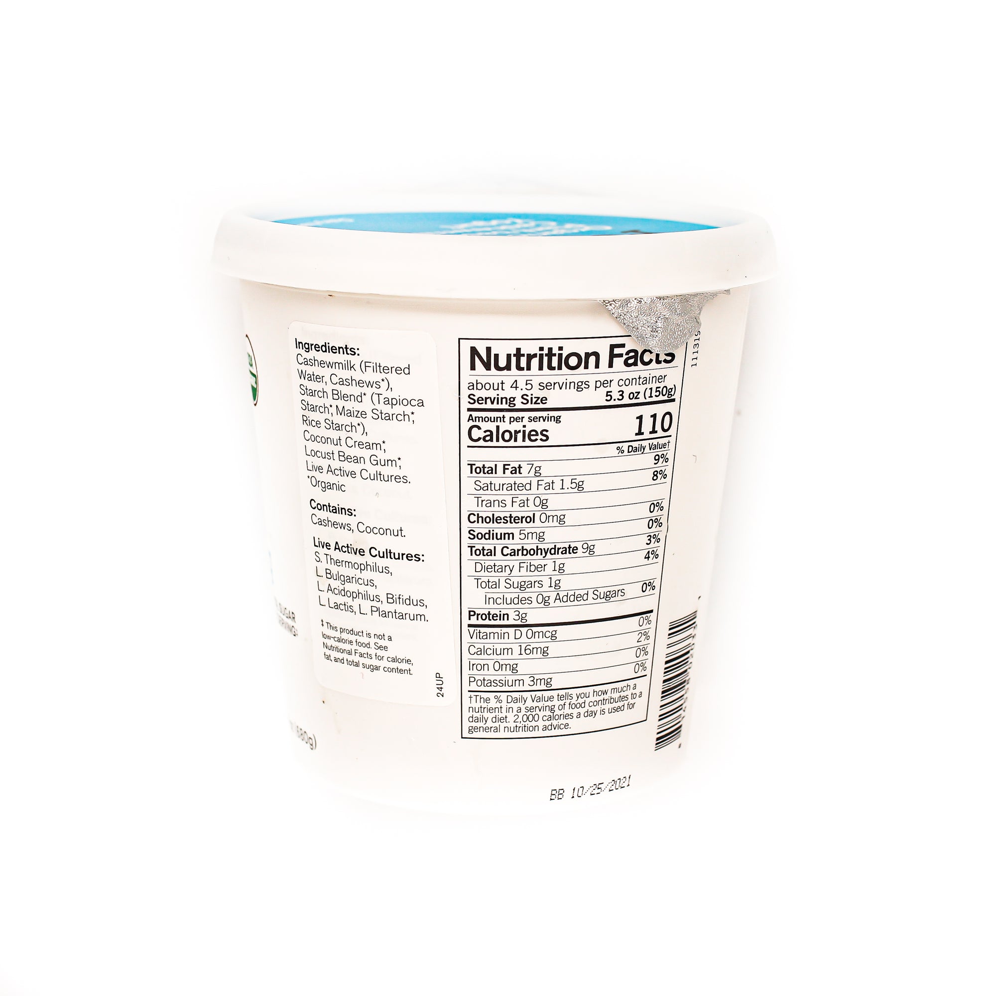 Forager Cashewgurt Plain Unsweetened 24oz