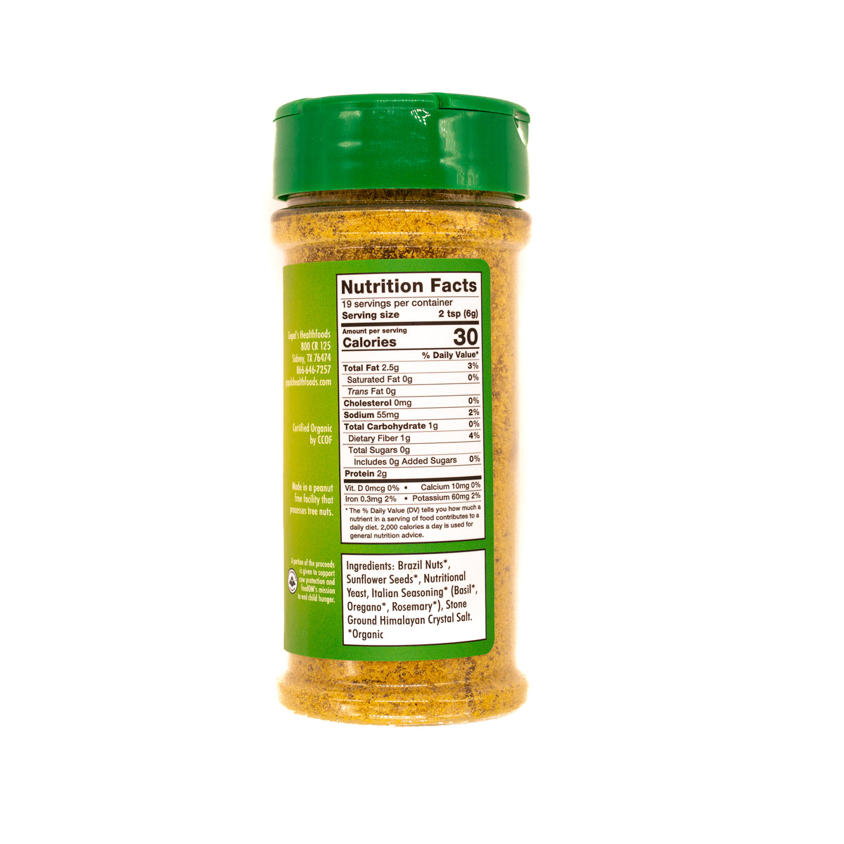 Gopals Rawmesan Herb &amp; Spice