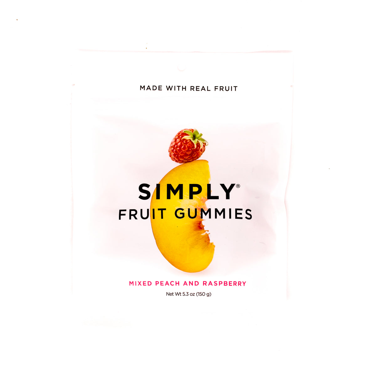 Simply Gum Fruit Gummies Peach Raspberry