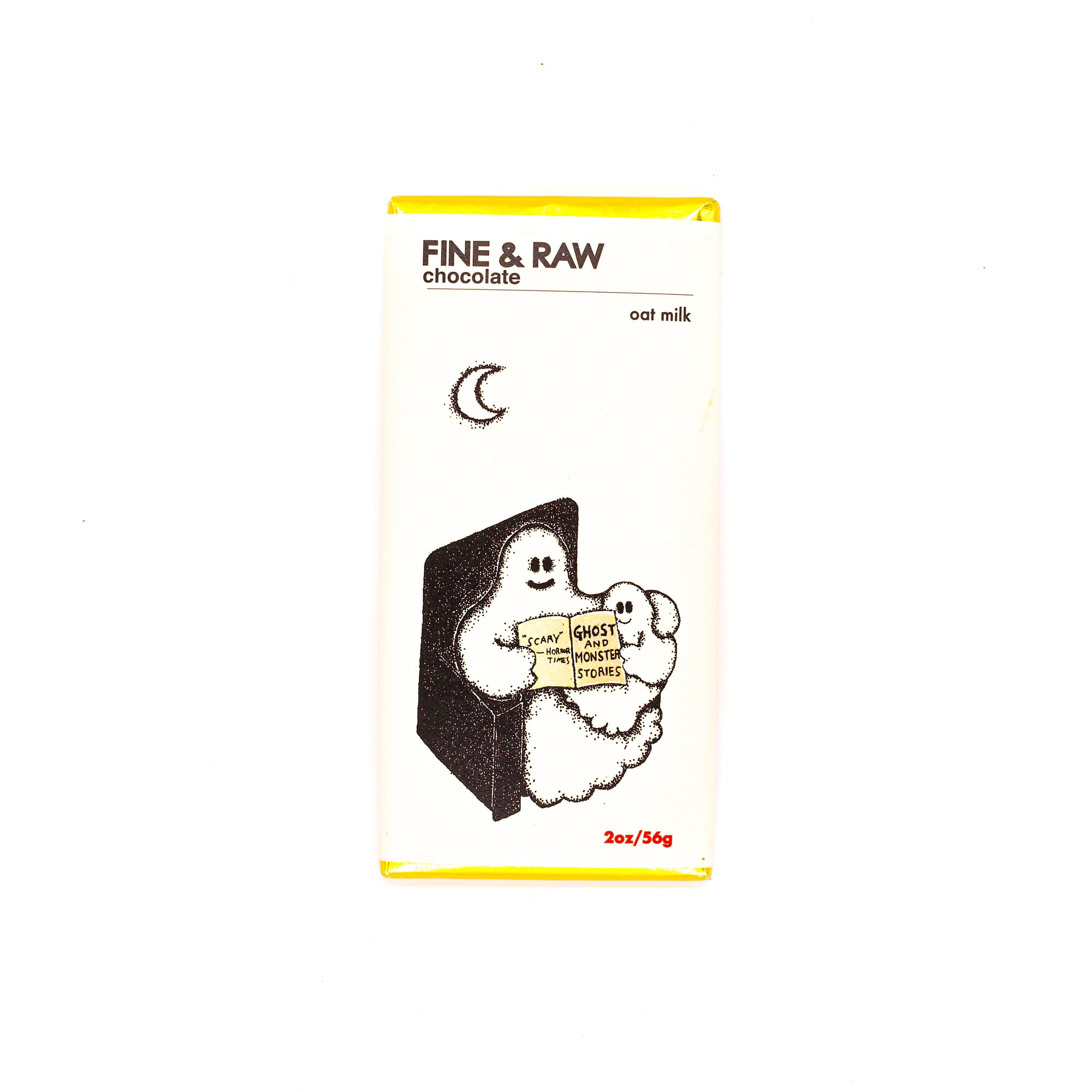 Fine & Raw Halloween Chocolate Bar Oat Milk Ghost Storytime