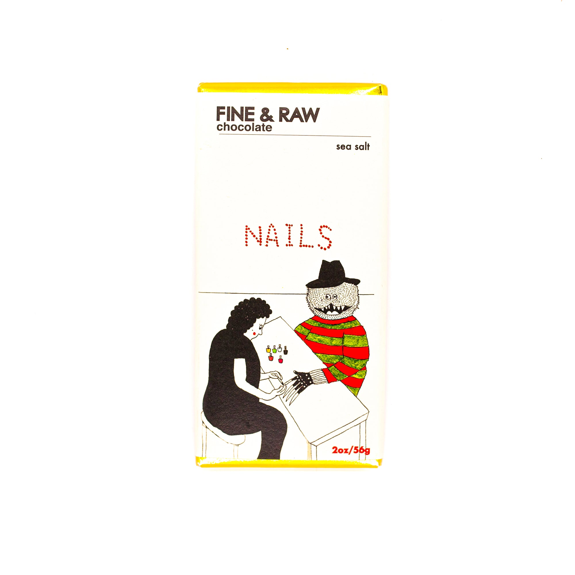 Fine & Raw Halloween Chocolate Bar Sea Salt Posh Freddie