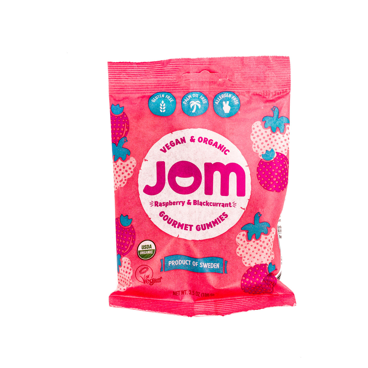 Jom Gummy Candy Raspberry Blackcurrant