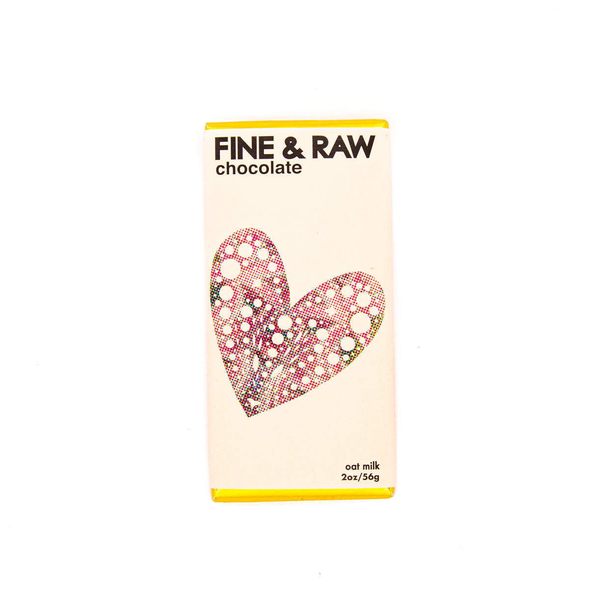 Fine &amp; Raw Valentines Chocolate Bar Oat Milk